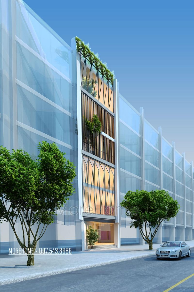 Thiết kế kiến trúc nhà phố Lạc Long Quân